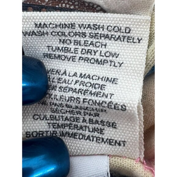 Vintage Free People Floral Boho Pullover Burnout Henley Hoodie Long Sleeve Top - Picture 14 of 16